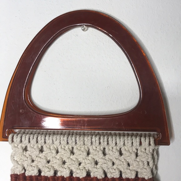 Vintage Handmade Macrame Handbag - Picture 2 of 4